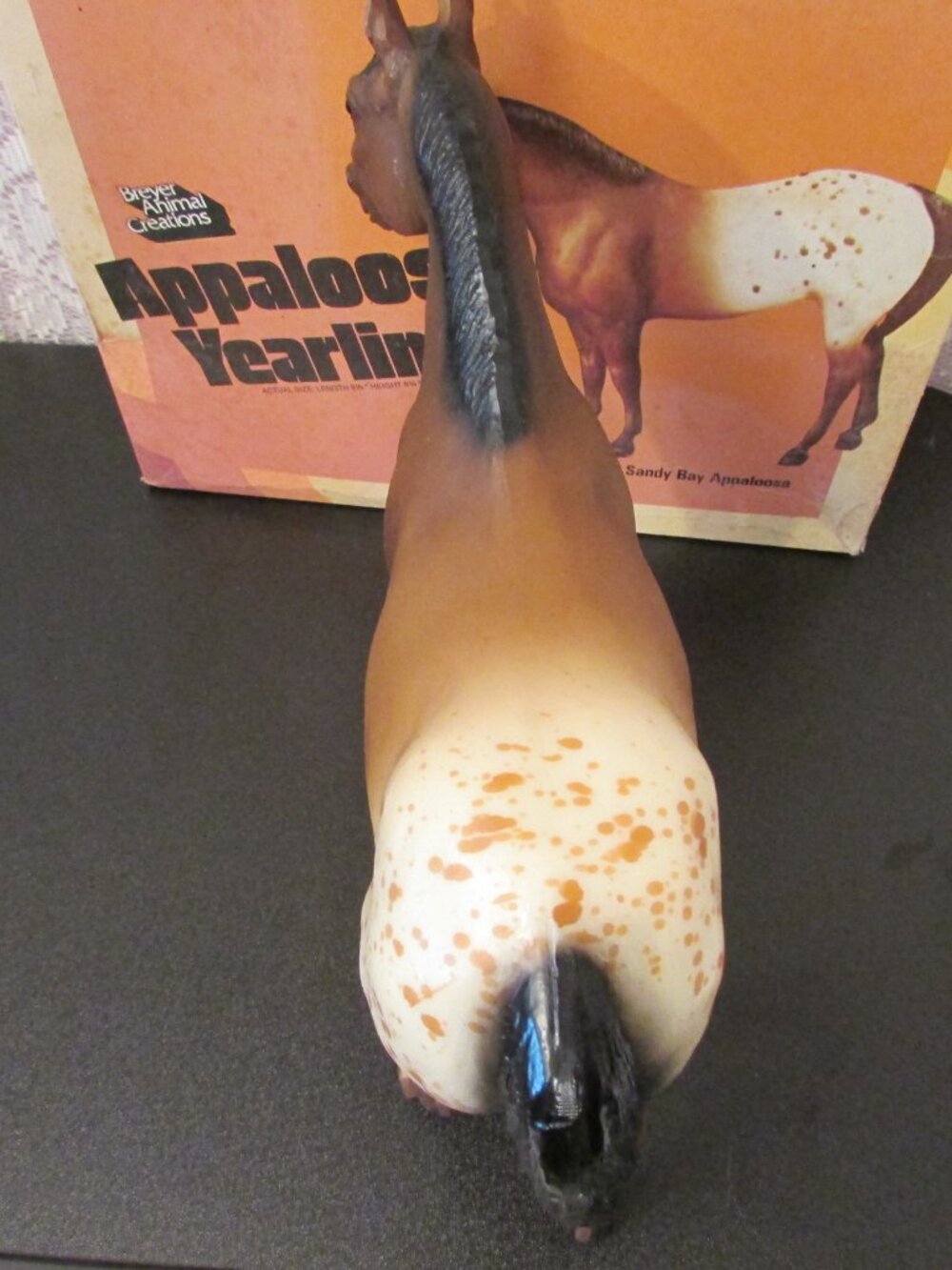 Breyer Vintage Sandy Bay Appaloosa Quarter Horse Yearling #103 1971-1988 w/box - Picture 6 of 16
